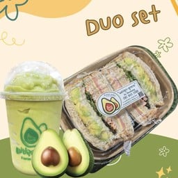 คู่ แซนวิชเกาหลี อโวคาโด+ทูน่า 1คู่ /อโวคาโดสมูทตี้ 1แก้ว