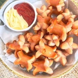 ไส้กรอกหนังกรอบทอด