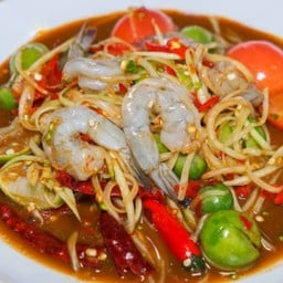 ตำกุ้งสด