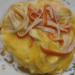 ข้าวไข่ข้นหน้าปูอัด