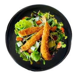 สลัดกุ้งทอด