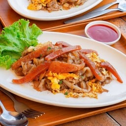 เตี๋ยวคั่วหมึกกรอบล้วน