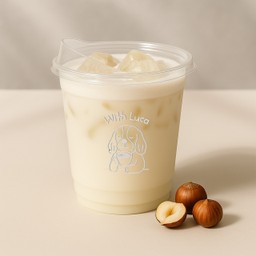 นมสดเฮเซลนัทเย็น