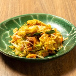 ผัดแฮมใส่ไข่ใส่ถั่วงอกสไตล์โอกินาวา