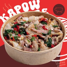 ข้าวหน้าสโมคเบคอนซอส KAPOW BLAZE