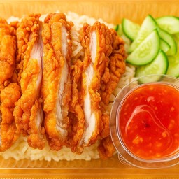 ข้าวมันไก่ทอด