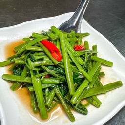 ผัดผักบุ้ง มัง เจ