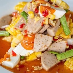 ตำข้าวโพด ไทยไข่เค็ม หมูยอ
