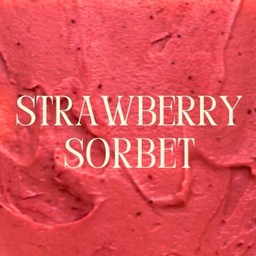 Strawberry sorbet