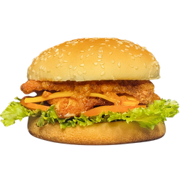 เบอร์เกอร์ไก่เผ็ด Spicy Chicken Burger