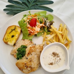 [อร่อยซ่ากับโค้ก] สเต็กไก่ครีมซอสเห็ด +  โค้ก ไม่มีน้ำตาล (กระป๋อง)