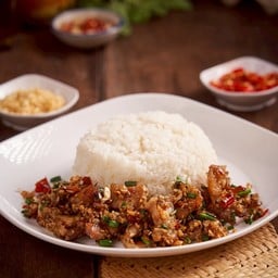 ผัดพริกเกลือ(ราดข้าว)
