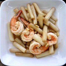 ผัดไหลบัวกุ้ง