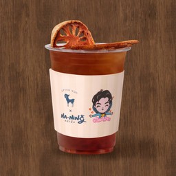 Bael fruit tea with tea jelly ชามะตูมเจลลี่ที