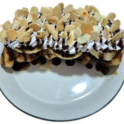 Banoffee on top Chocolate Almonds