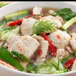 Dill Soup With Pork