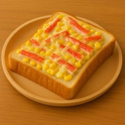 ขนมปังอบข้าวโพดปูอัดชีส