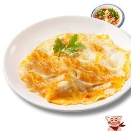 ข้าวไข่ขยี้เฉยๆ (ไข่ 2 ฟอง) น้ำปลาพริก