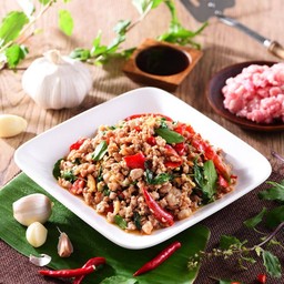 ผัดกะเพราหมูสับ