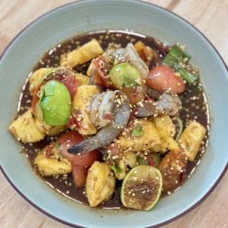 ตำสัปปะรดภูแลปลาร้าหอมกุ้งสด