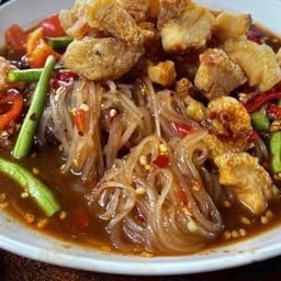 ตำเส้นเล็กแคปหมู