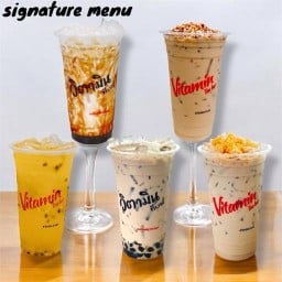 วิตามิน ที บาร์ แม่กลอง (VITAMIN TEA BAR MAE KLONG) ชานมไข่มุก (วิตามิน ที บาร์)  แม่กลอง