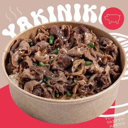 ข้าวหน้าหมูดำคุโรบุตะซอส YAKINIKU KICK