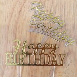 ป้ายปักเค้ก HBD