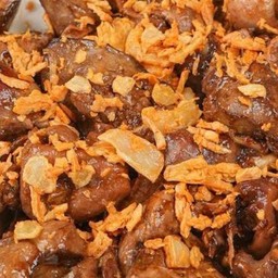 เครื่องในไก่ทอดกะเทียม