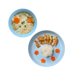 ข้าวไก่เทริยากิ+ซุปไข่