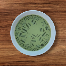 น้ำเต้าหู้ชาเขียวใส่เครื่อง