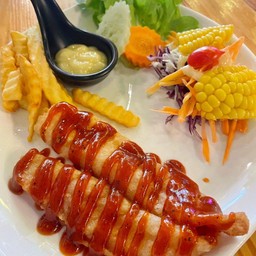 สเต็กปลาดอลลี่พริกไทยดำ