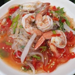 ยำวุ้นเส้นกุ้ง
