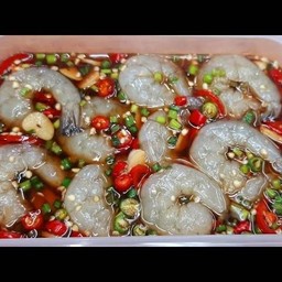 กุ้งดอง+ข้าว