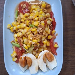 ตำขัาวโพดไม่ใส่ไข่เค็ม