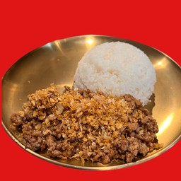 ข้าวหมูกระเทียม