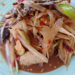 ตำปูปลาร้า หมูยอ