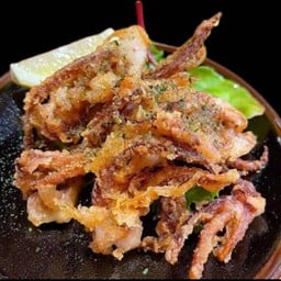 หนวดปลาหมึกทอด