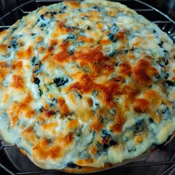 ผักโขมอบชีส (7นิ้ว)