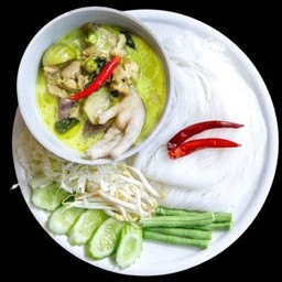 (ป้าพรบ้านขนมจีน) เขียวหวานไก่