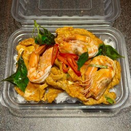 ลูกชิ้นปิ้ง & กุ้งม่อนดอง - ปิ้งหอม ดองหวาน