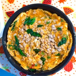 ข้าวไข่ข้นห่อหมกหมูสับ