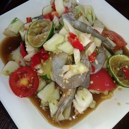 ตำแตงกุ้งสด