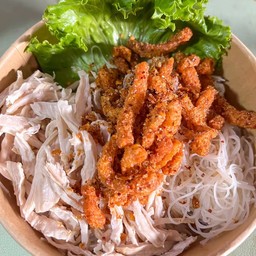 หมี่ไก่ฉีกโครตเเซ่บ