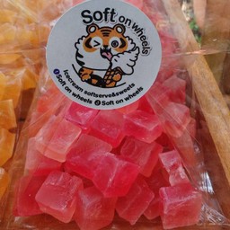 วุ้นกรอบรสสตอเบอรี่