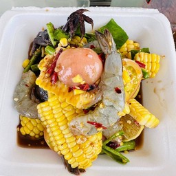 ตำข้าวโพดกุ้งสด