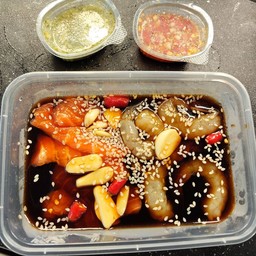 กุ้ง+แซลม่อน