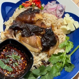 ข้าวปลาดุกย่างแกะ