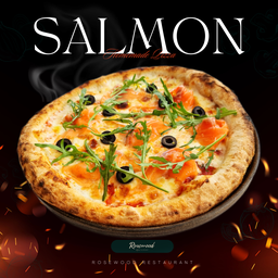 พิซซ่าหน้าแซลมอนรมควัน