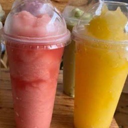 ส้มปั่น 2แก้ว  & แตงโมปั่น 2แก้ว